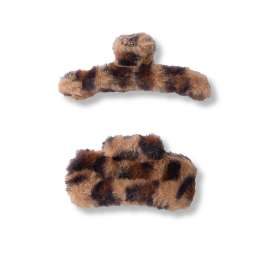 2 PC Jumbo Fuzzy Claw - Leapord