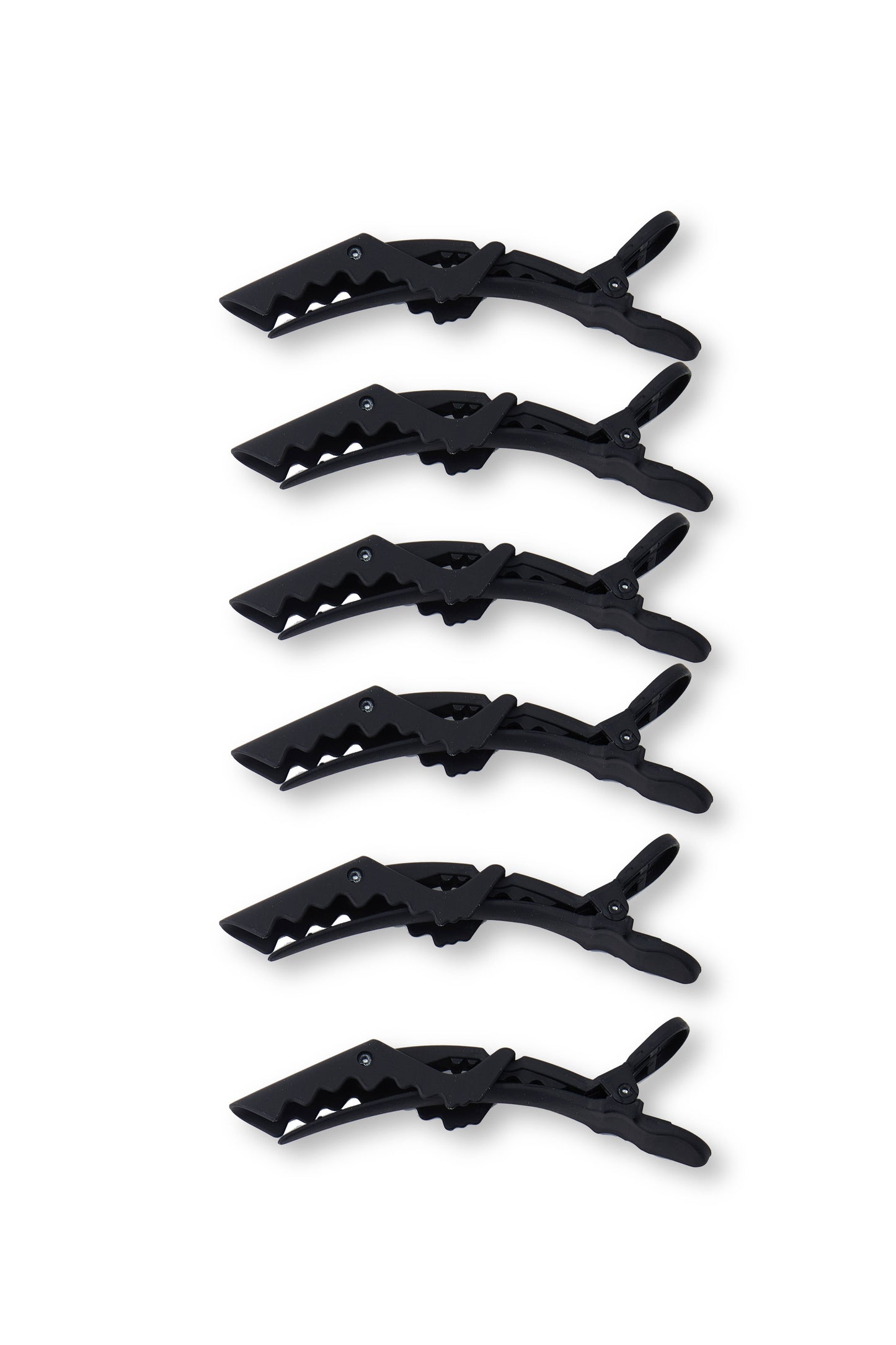 6 PC 'No Slip' Prep Clips - Jet Black