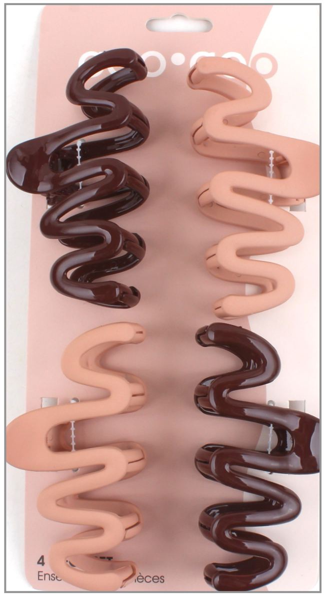 4 PC Classic Squiggle Claw - Mahogany