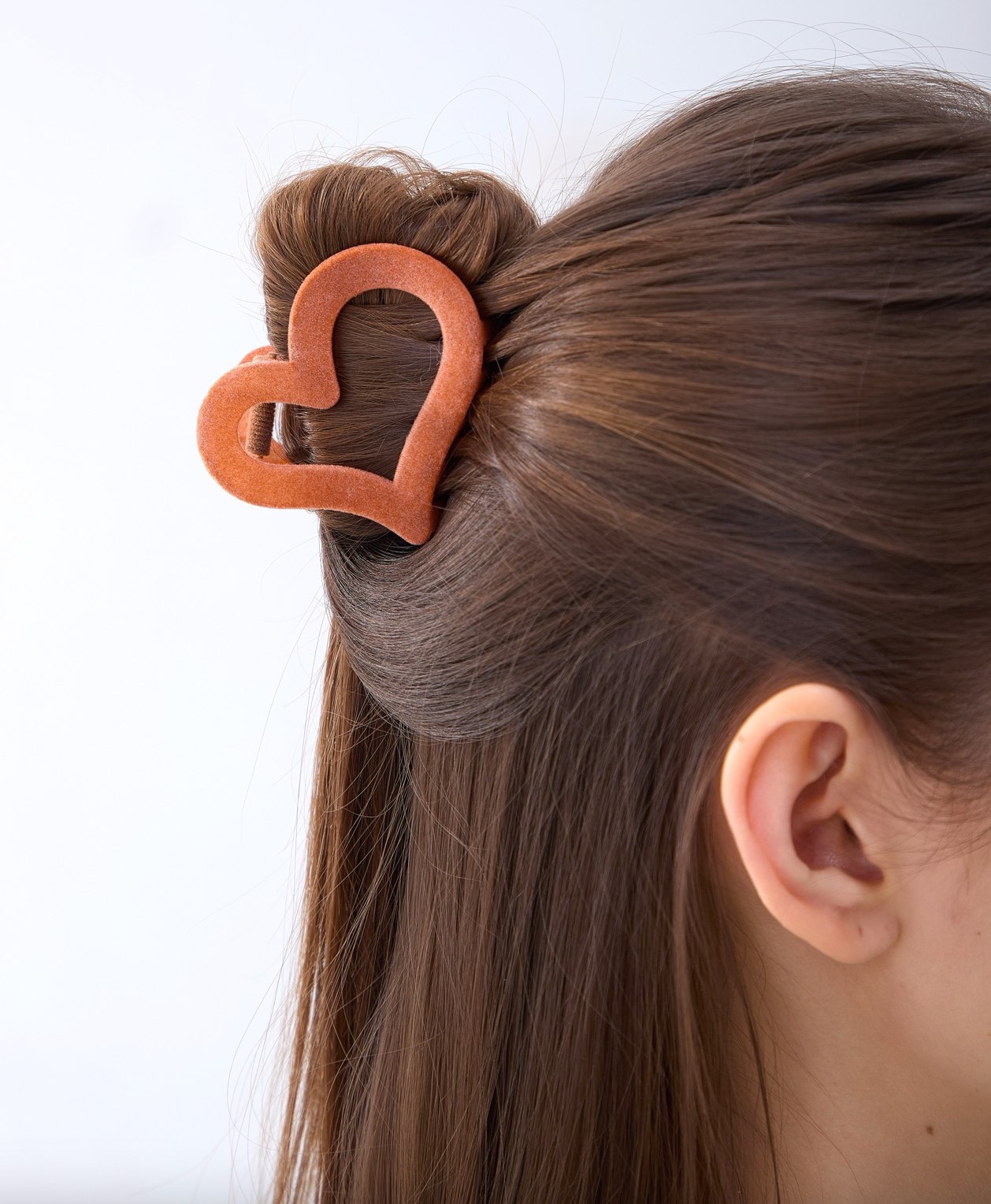 4 PC Assorted Velour Claw's - Peach