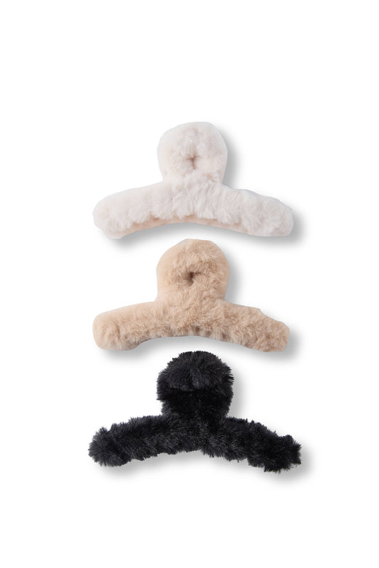 3 PC Fuzzy Claw - Stone