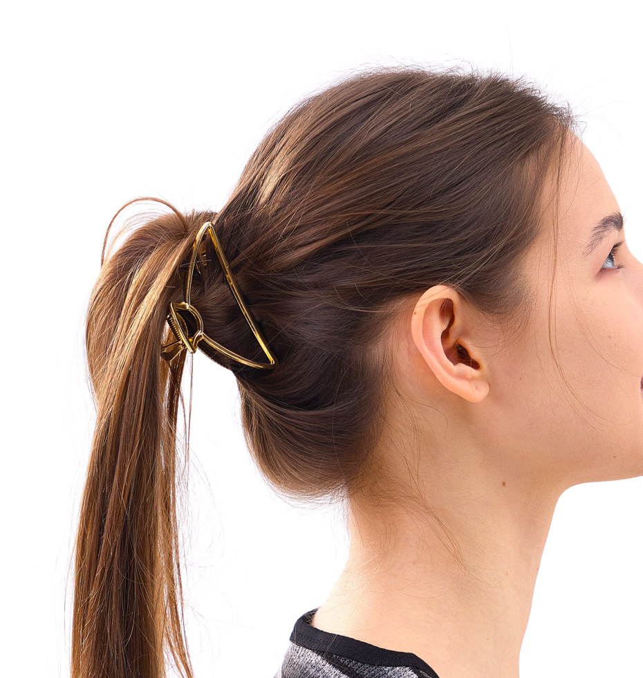 7 PC Metal Claw & 'Thick Hold' Elastic - Gold/Blonde