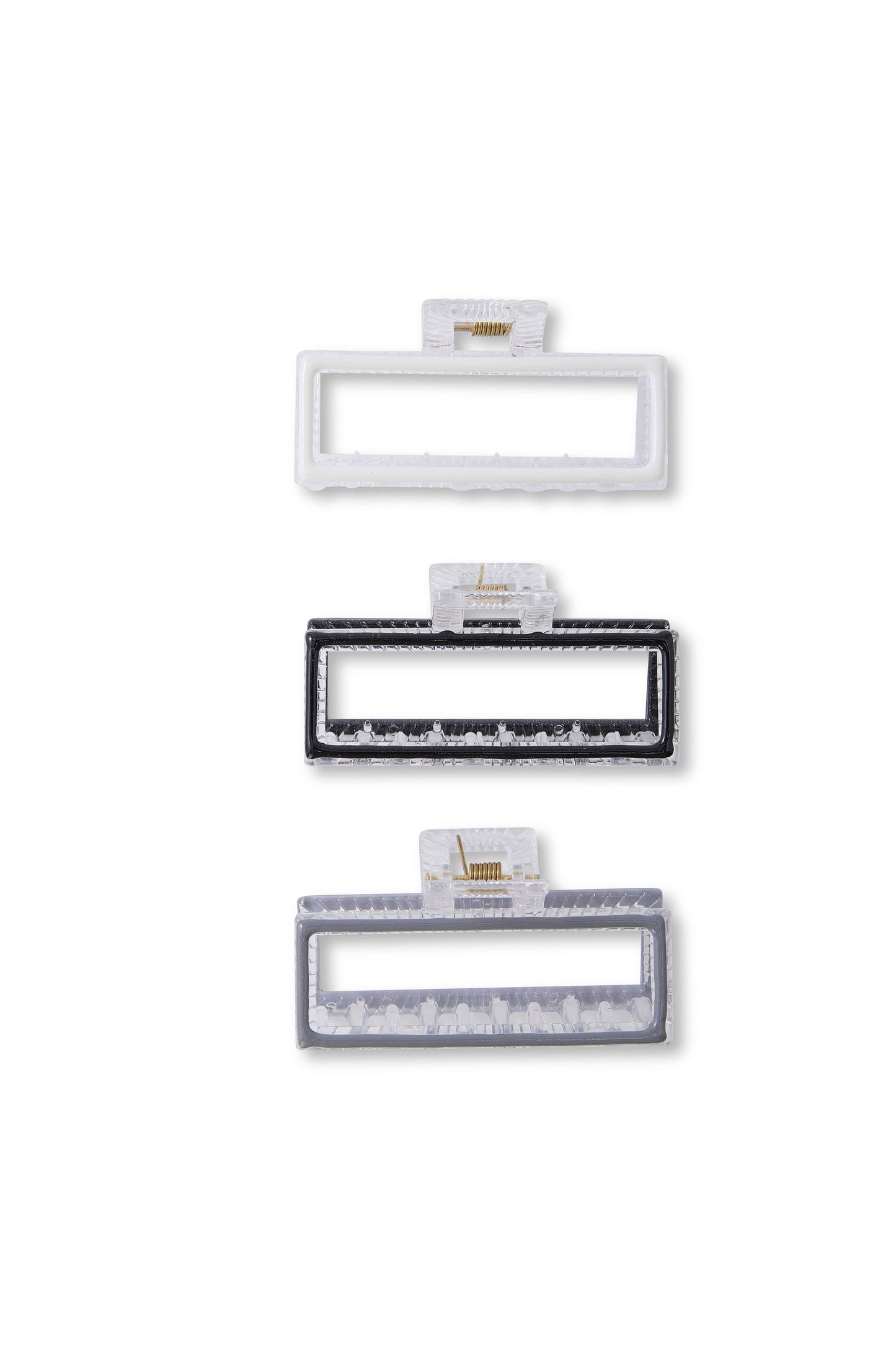 3 PC Geometric Claw - Graphite