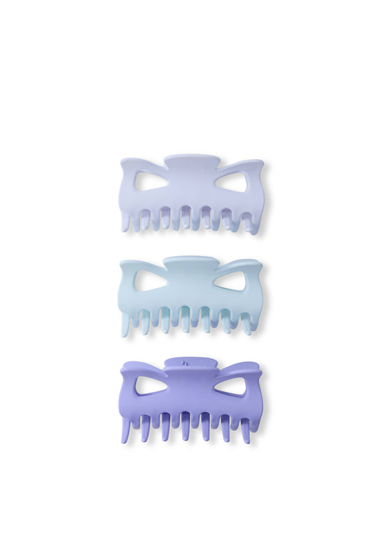 3 PC Butterfly Claw - Lavendar