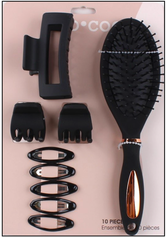 Jumbo Curve Clip Hair Set - Bubblegum