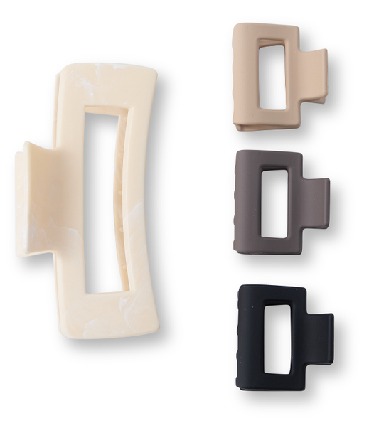 4 PC Assorted Size Claw Set - Acrylic Stone