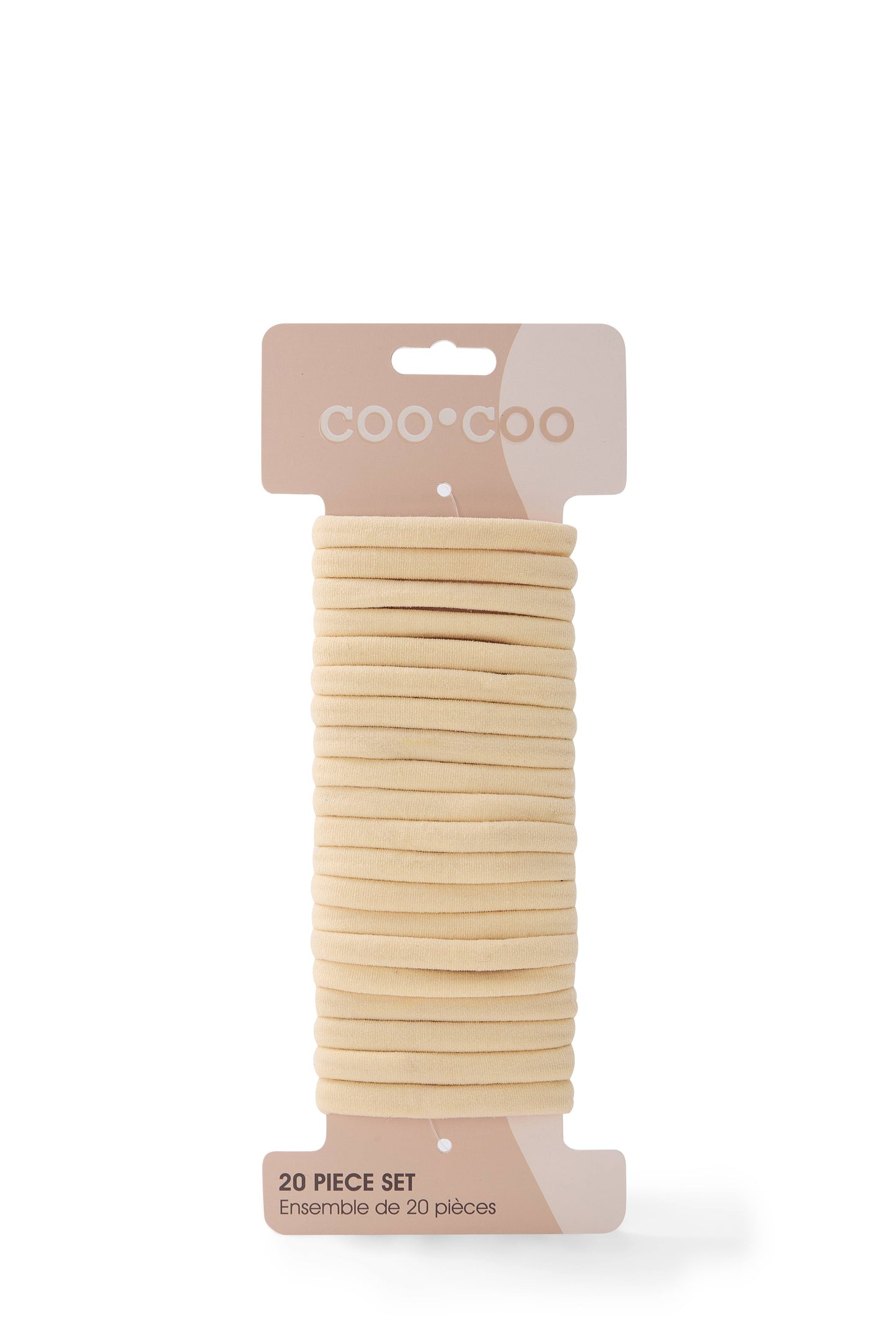 20 PC 'Fine Hold' Elastics - Blonde