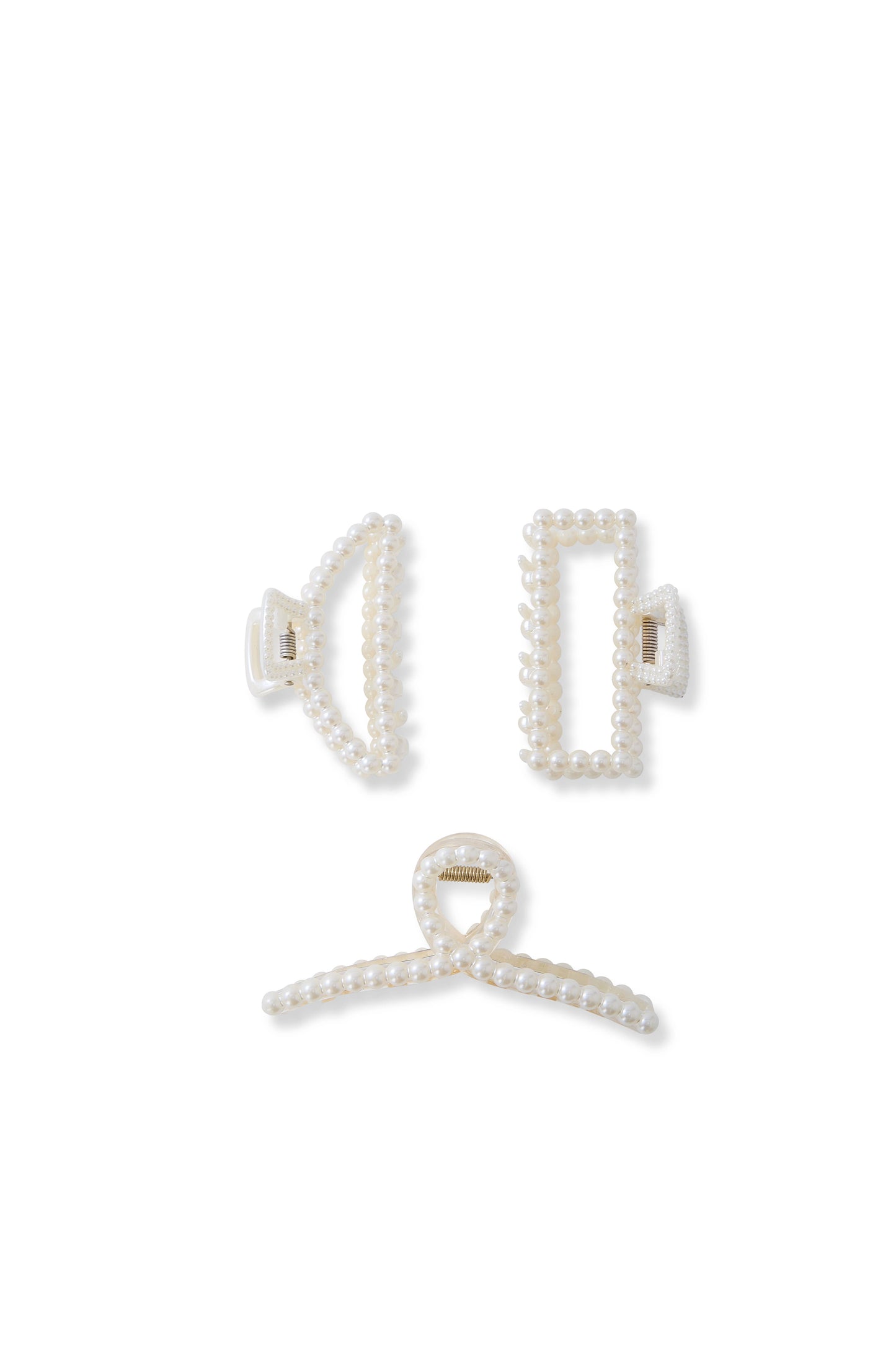 3 PC Pearl Claw - White