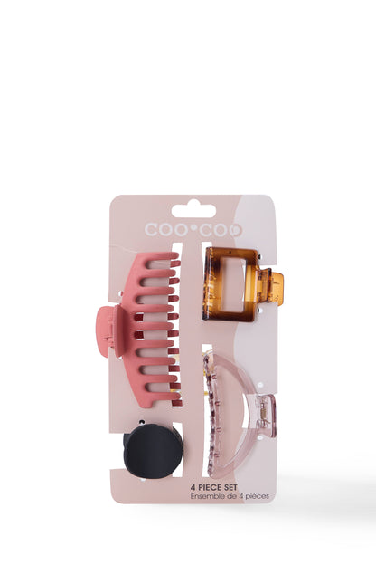 4 Claw Matte Assorted Size Pack - Natural/Earth