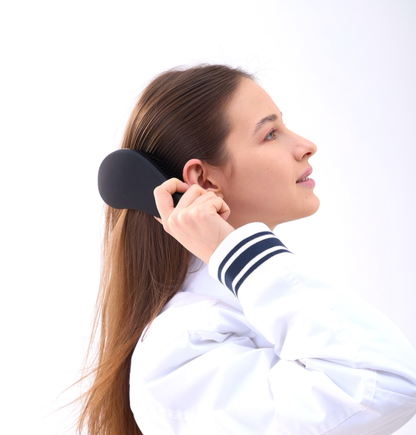 2 PC Palm De-Tangler Set - Jet Black