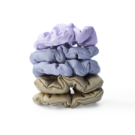 5 PC Satin Pillow Scrunchie - Lavendar Eucalyptus