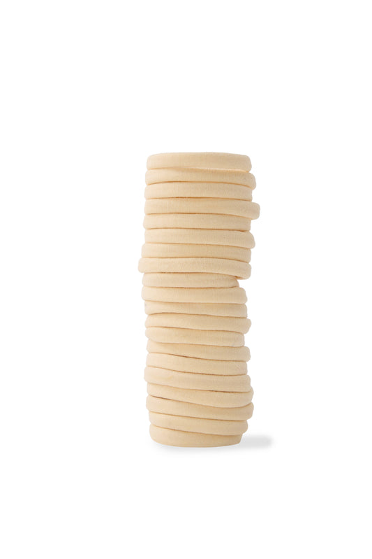 20 PC 'Fine Hold' Elastics - Blonde