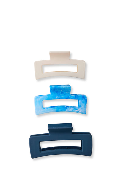 3 PC 'Acrylic Finish' Square Claws - Sea Bright