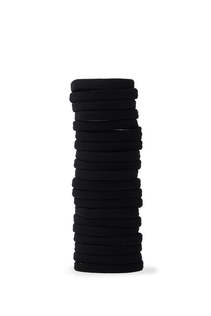 20 PC 'Fine Hold' Elastics - Black