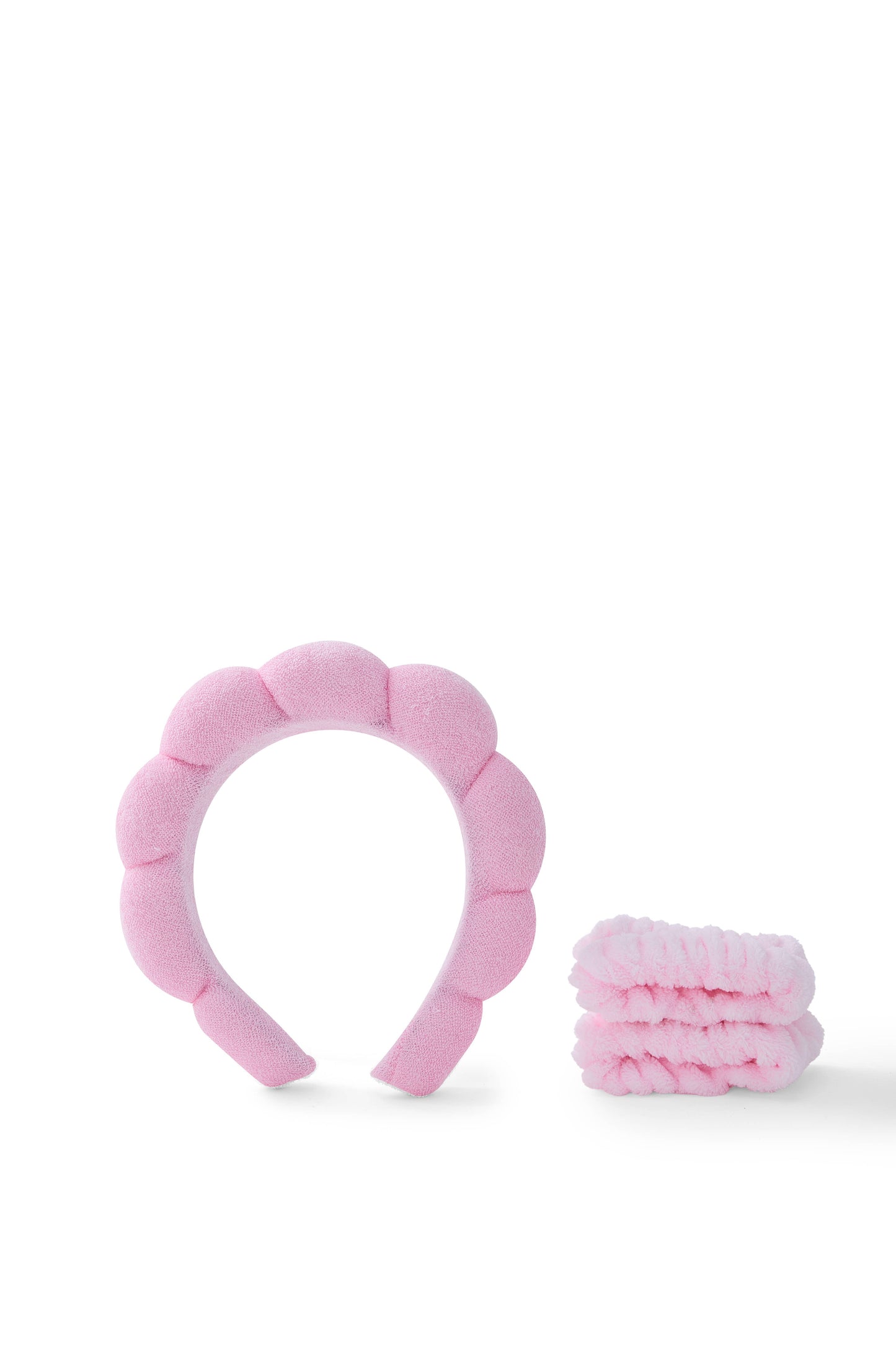 3 PC Freshen Up Head Band + Wrist Band - Bubble Gum