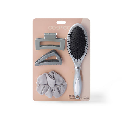 Jumbo Curve Cord Hair Set - Platinum/Iron