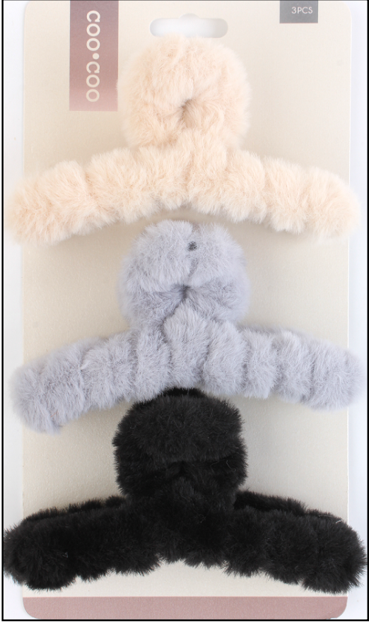 3 PC Fuzzy Claw - Steel