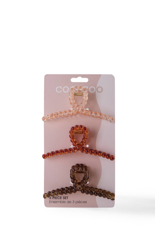 3 PC Bubble Claw - Ivory