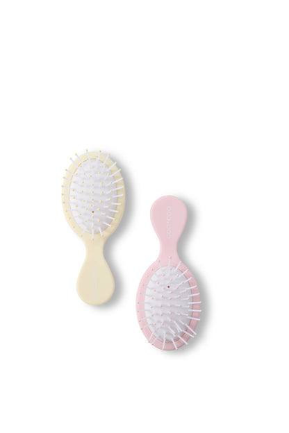2 PC Mini Hair Brush - Soft Rosé