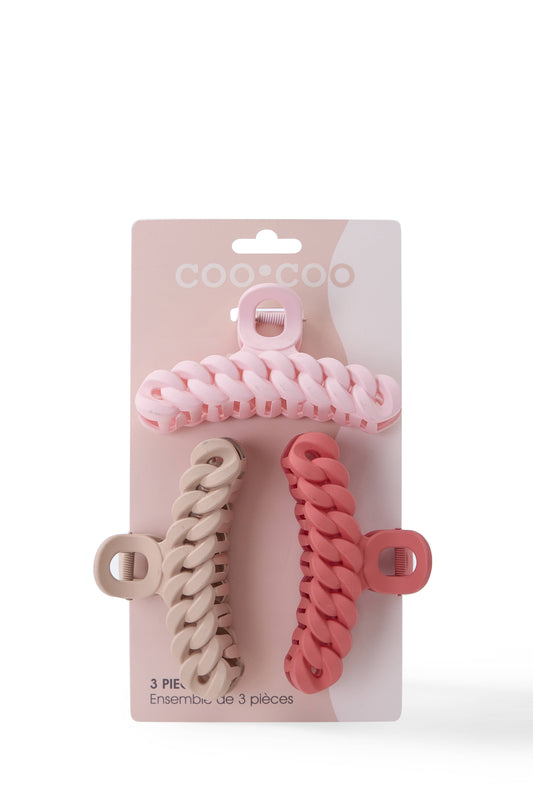 3 PC Cuban Claw - Rose