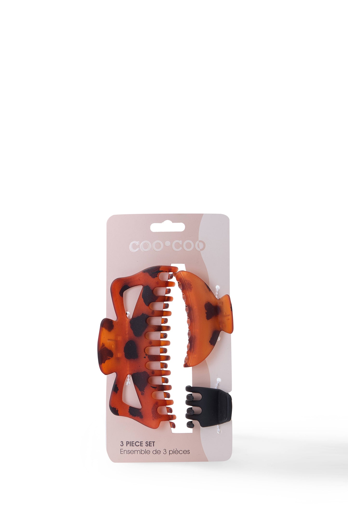 3 PC Jumbo + Assorted Claw - Black/Tortoise