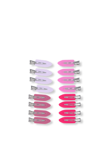 16 PC Creaseless Clips - Rose
