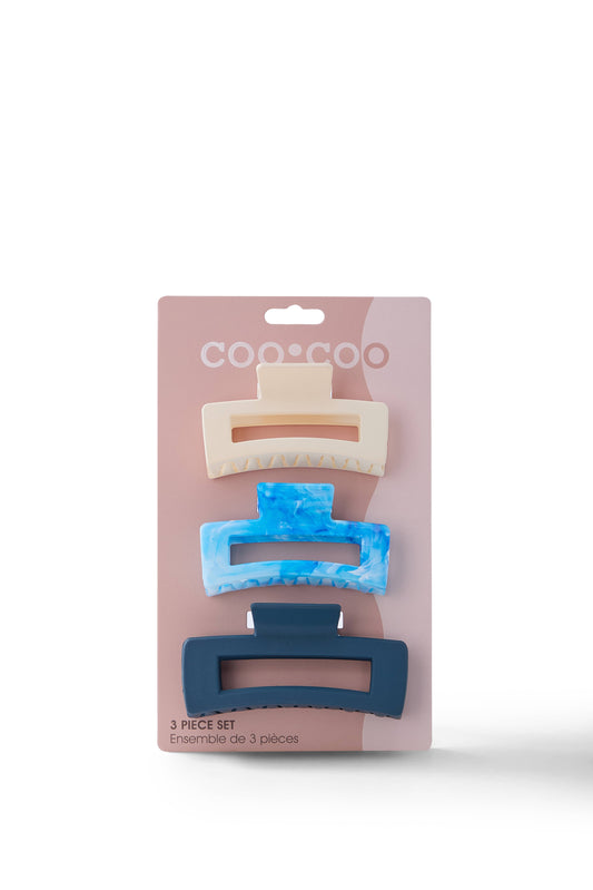 3 PC 'Acrylic Finish' Square Claws - Sea Bright