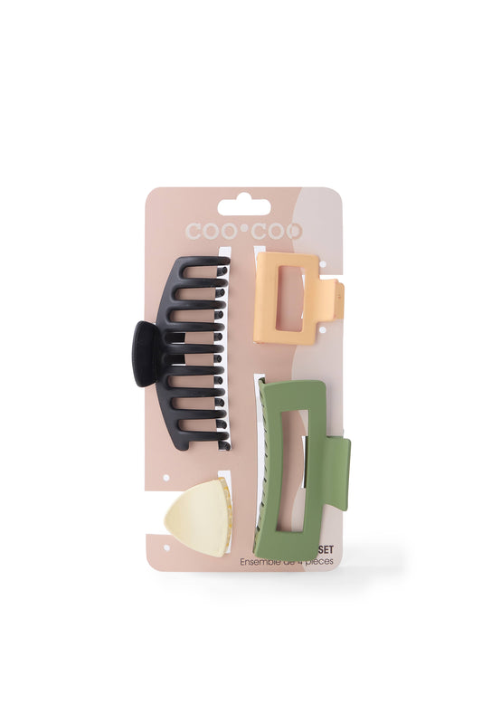 4 Claw Matte Assorted Size Pack - Multi