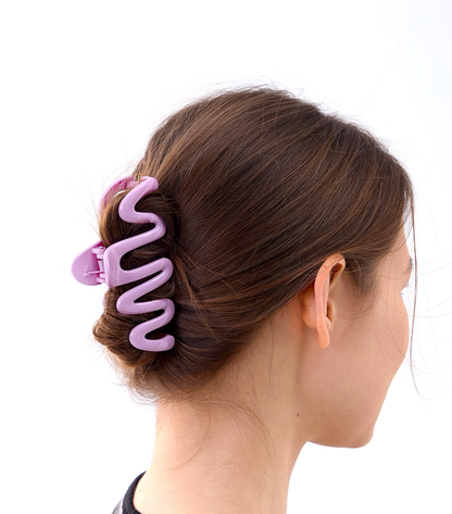 4 PC Classic Squiggle Claw - Periwinkle