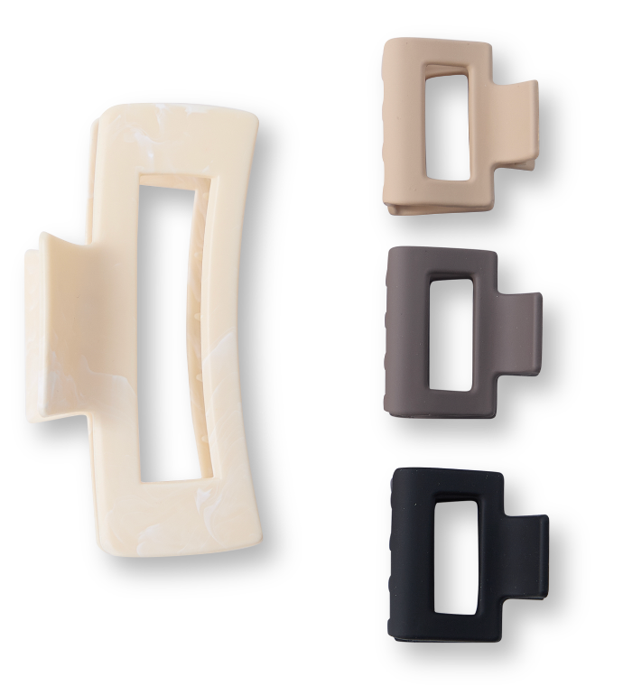 4 PC Assorted Size Claw Set - Acrylic Stone