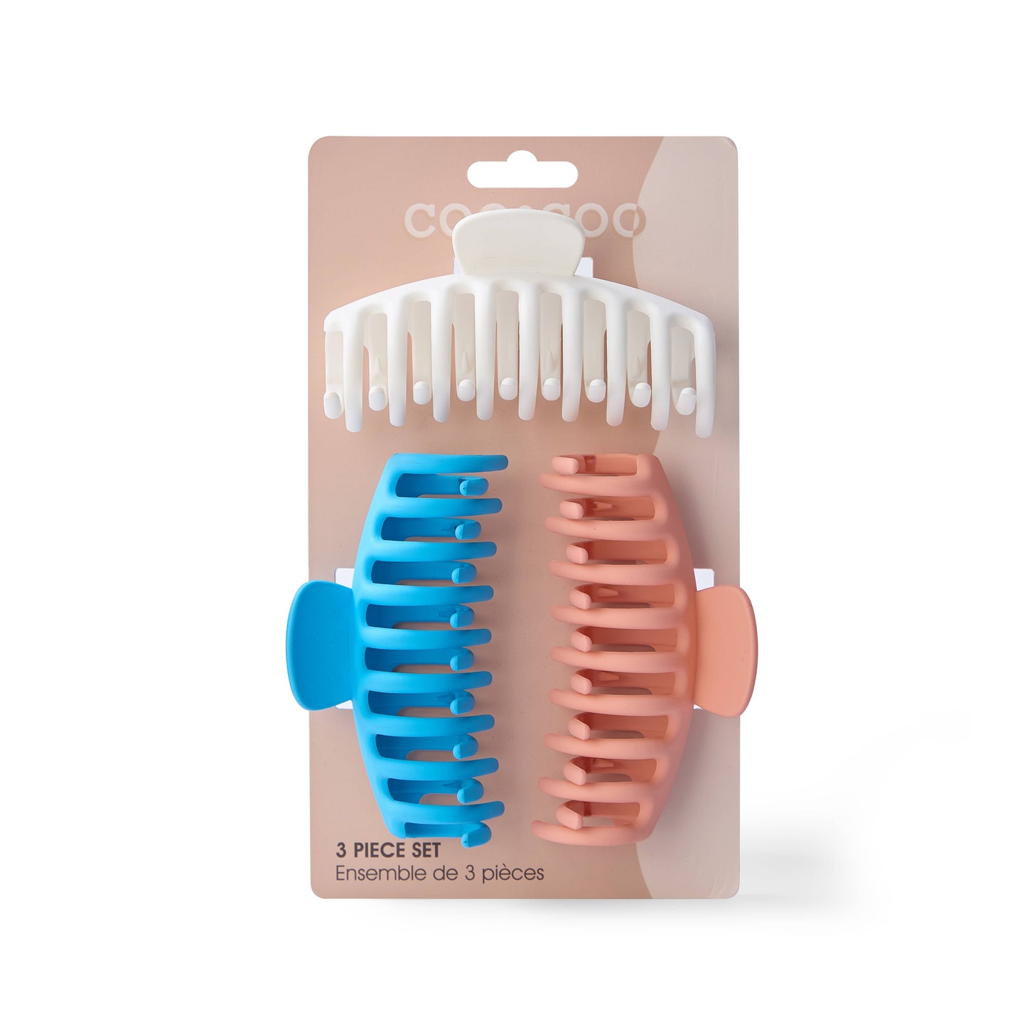 3 PC Jumbo Classic Claw - Cotton Candy Mix