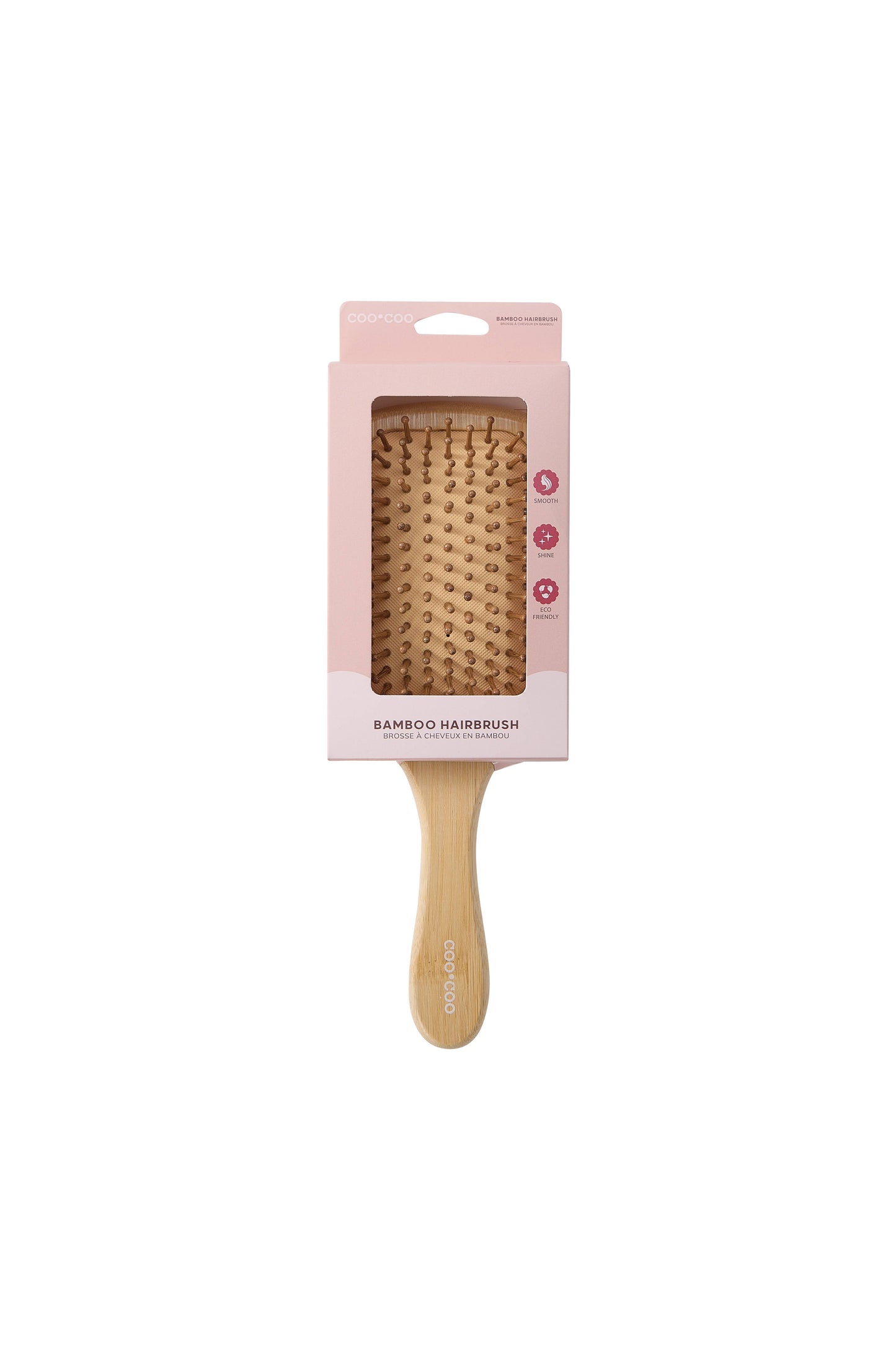 1 PC Bamboo 'Glide' Brush - Natural Bamboo
